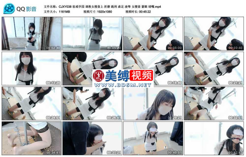 惩戒学园 调教女搜查上 折磨 跪刑 虐足 凌辱 女搜查 蒙眼 堵嘴