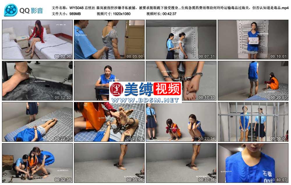 忘忧社 秦岚被指控涉嫌寻私被捕，被要求脱鞋跪下接受搜身。审问中，秦岚声称自己因...