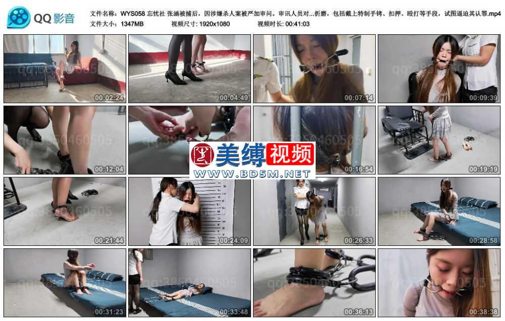 忘忧社 张涵被捕后，因涉嫌杀人案被严加审问。审讯人员对其施加压力，要求其配合并...