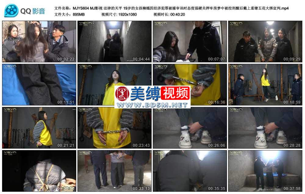 MJ影视 法律的天平 19岁的女孩柳嫣因经济犯罪被捕审讯时态度强硬关押牢房梦中被绞...