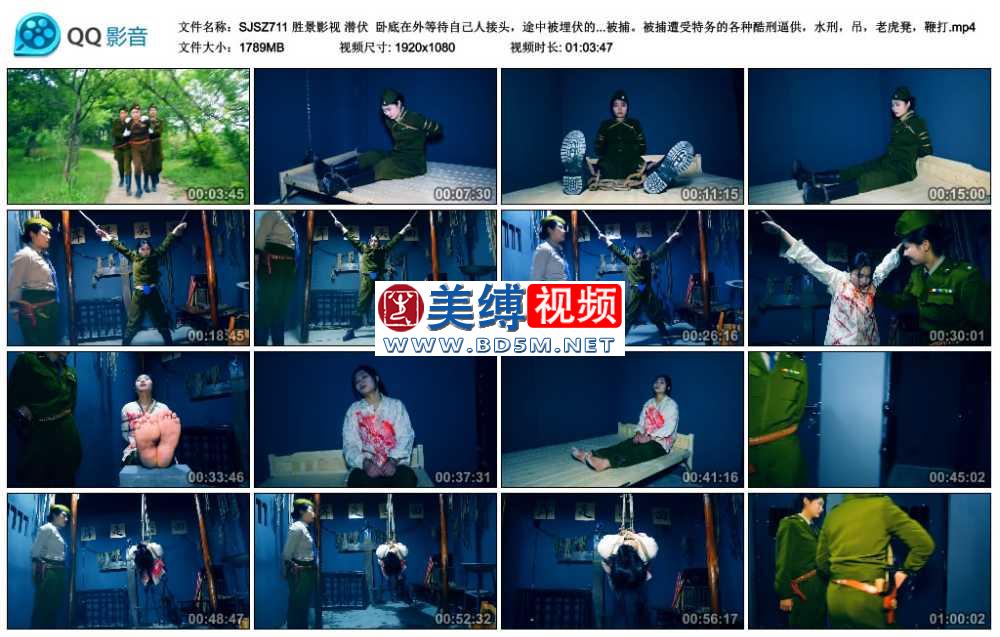 胜景影视 潜伏  卧底在外等待自己人接头，途中被埋伏的特务抓获被捕。被捕遭受特务...