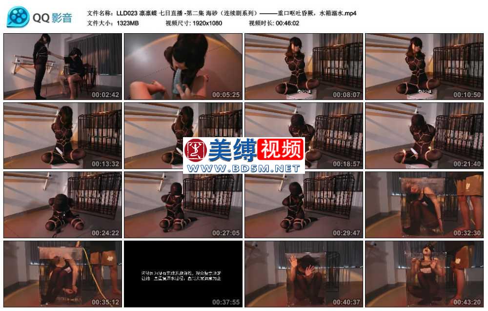 凛凛蝶 七日直播 -第二集 海砂（连续剧系列）———重口呕吐昏厥，水箱溺水