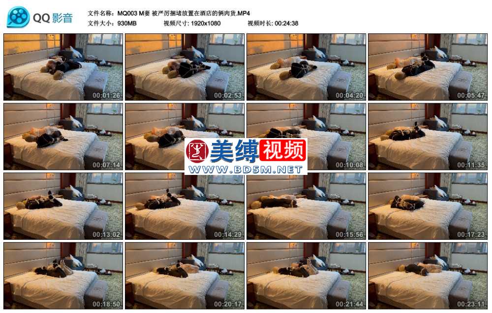 M妻 被严厉捆堵放置在酒店的俩肉货
